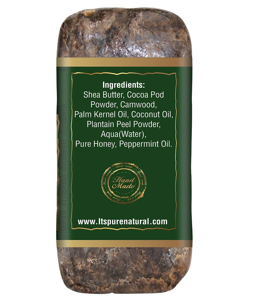 It's Pure Natural African Black Soap, Tea Tree Oil 6oz