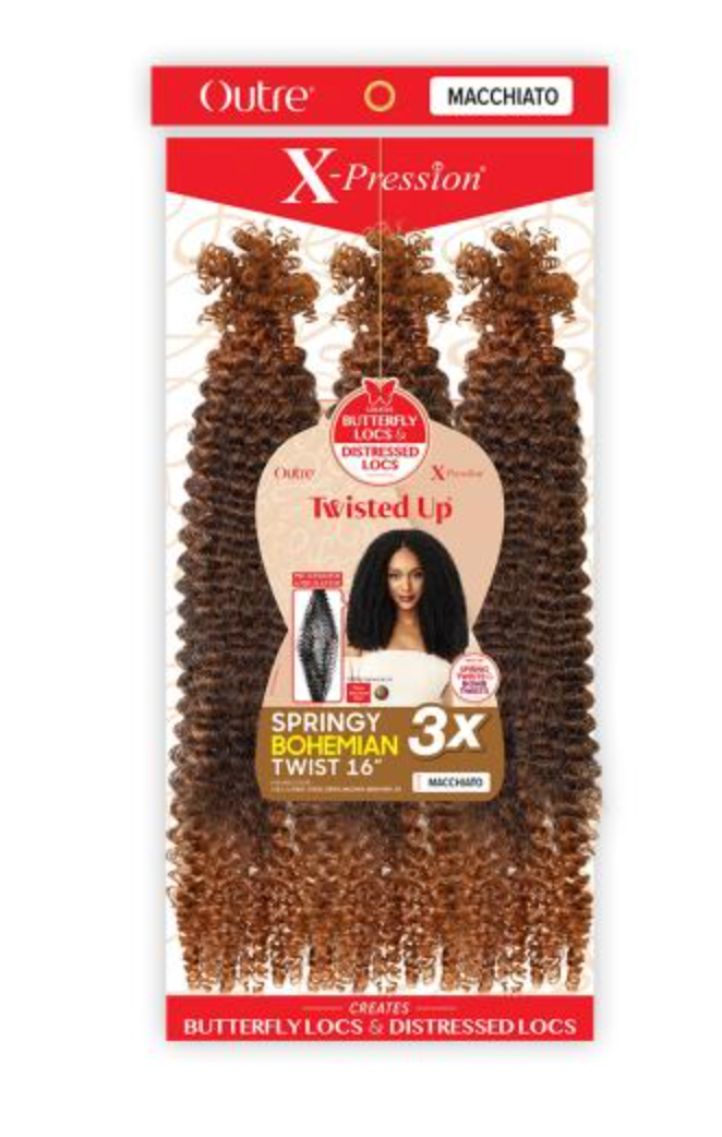 Outre X-Pression - 3X Springy Bohemian Crochet Hair 16"