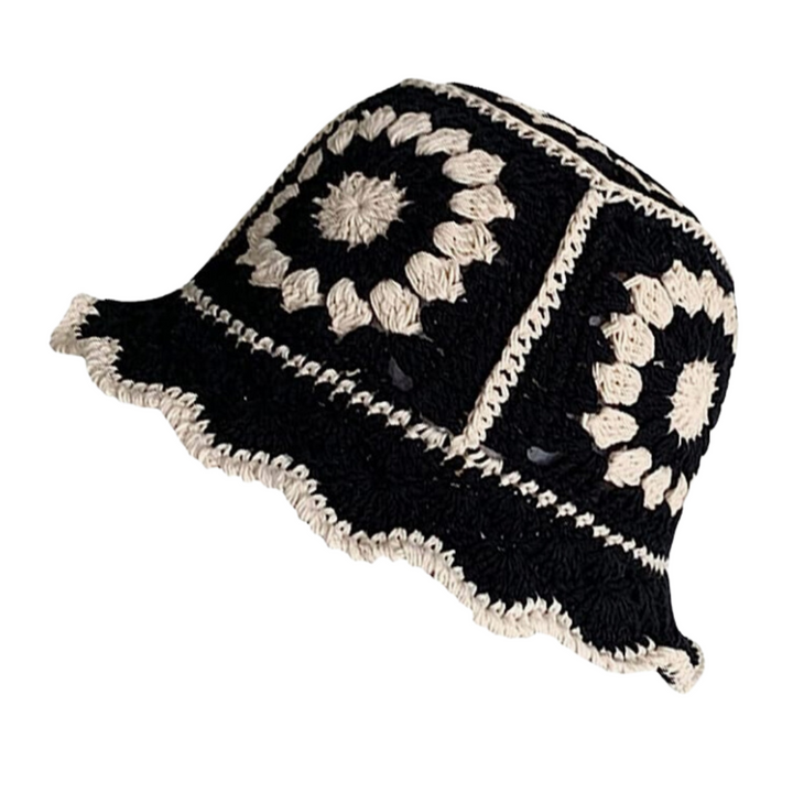 Crochet Bucket Hat (Black)