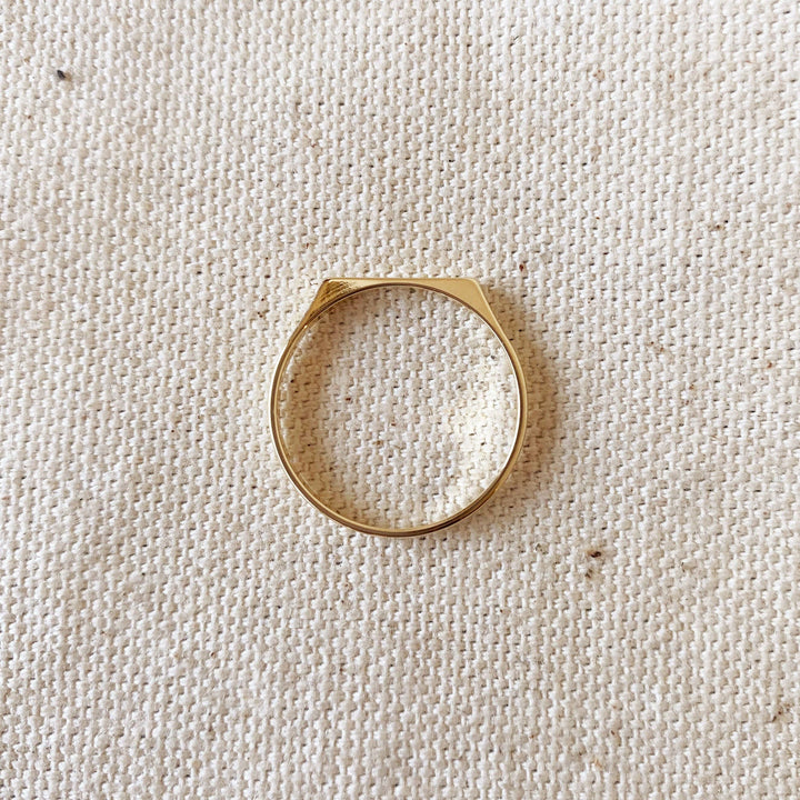 GoldFi - 18k Gold Filled Flat Top Ring: 9