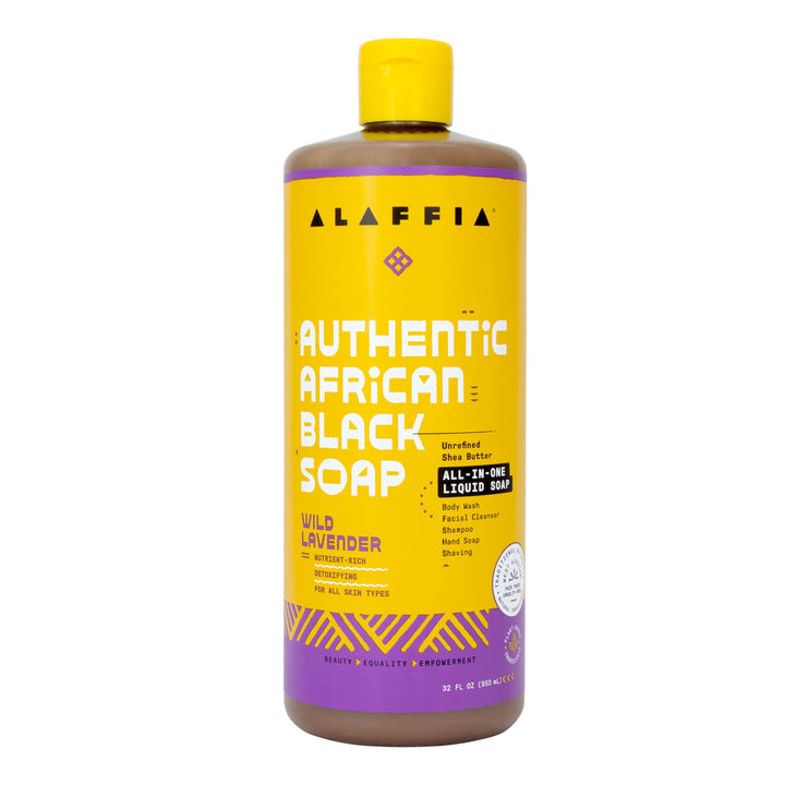 Alaffia - Authentic African Black Soap All-In-One - Wild Lavender