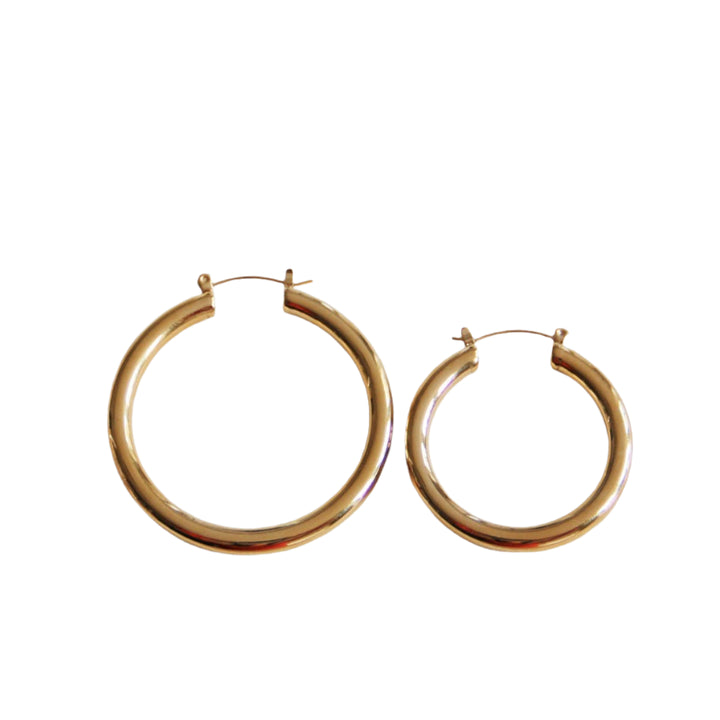 Gold Thicc Hoops