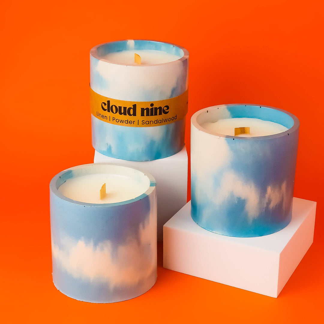 Cloud Nine Concrete Candle