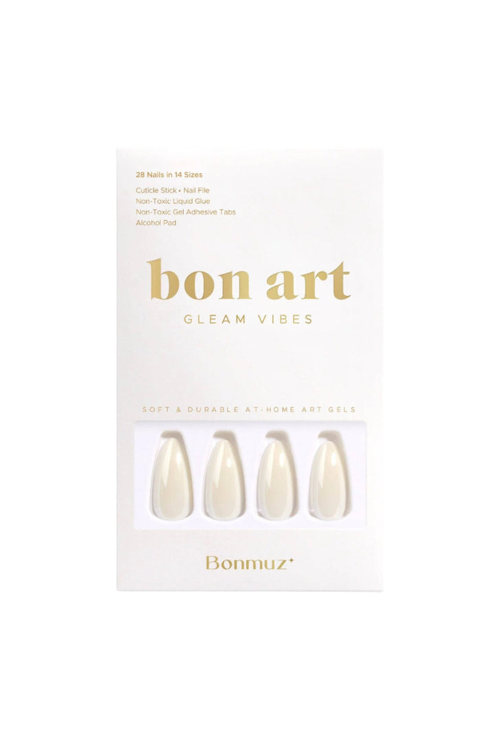 Bonmuz - Milk Sugar Pop | Soft & Durable Press-On Nails