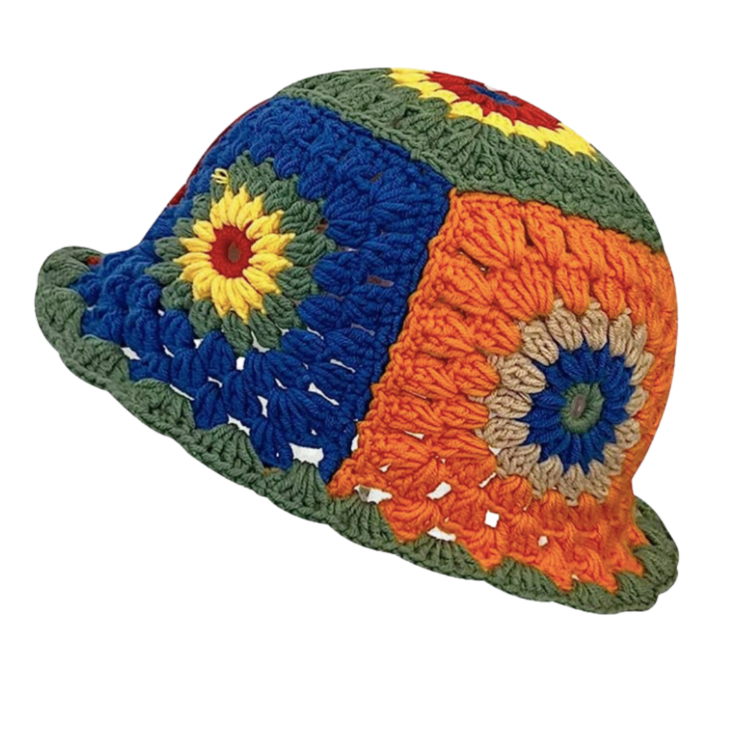 Crochet Bucket Hat (Multi)