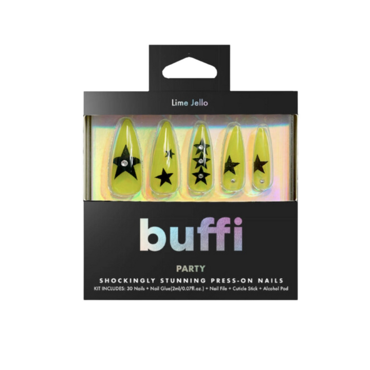 Buffi Press-On Nails - Lime Jello