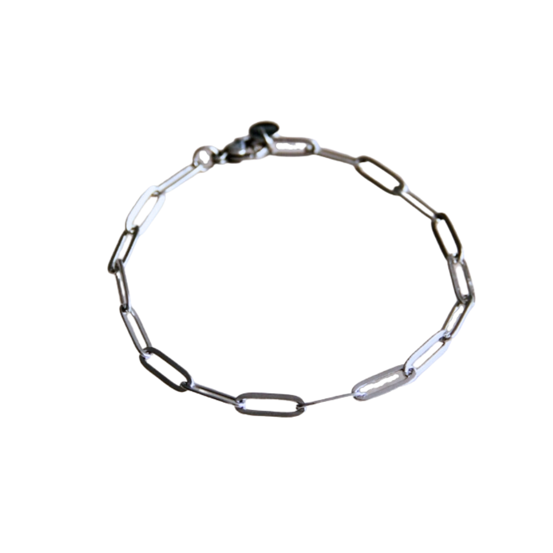 Stainless Steel Silver Chain Bracelet