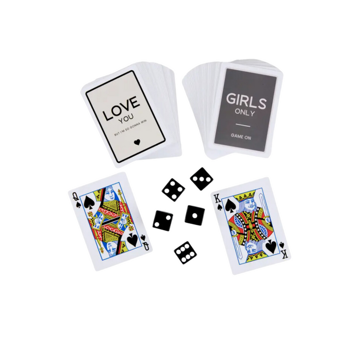 Girls Night In Playing Card + Dice Set