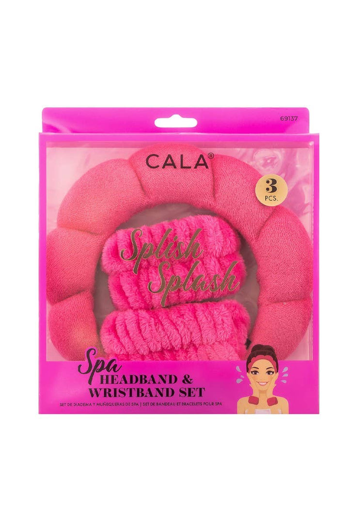 CALA Spa Headband & Wristband Set