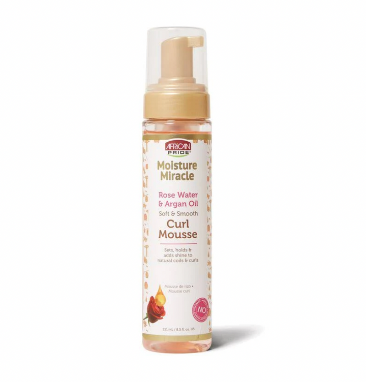 African Pride Rose Water & Argan Oil Curl Mousse