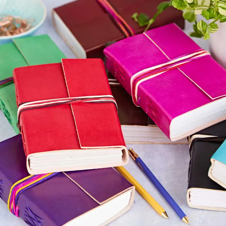 Colorful Leather Bound Journals