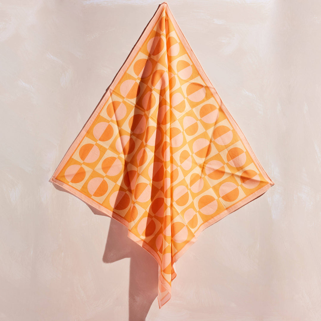 Soleil Bandana in Pink & Orange